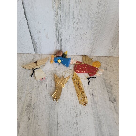 Angelic variety vintage ornament Xmas religious set - Picture 7 of 7